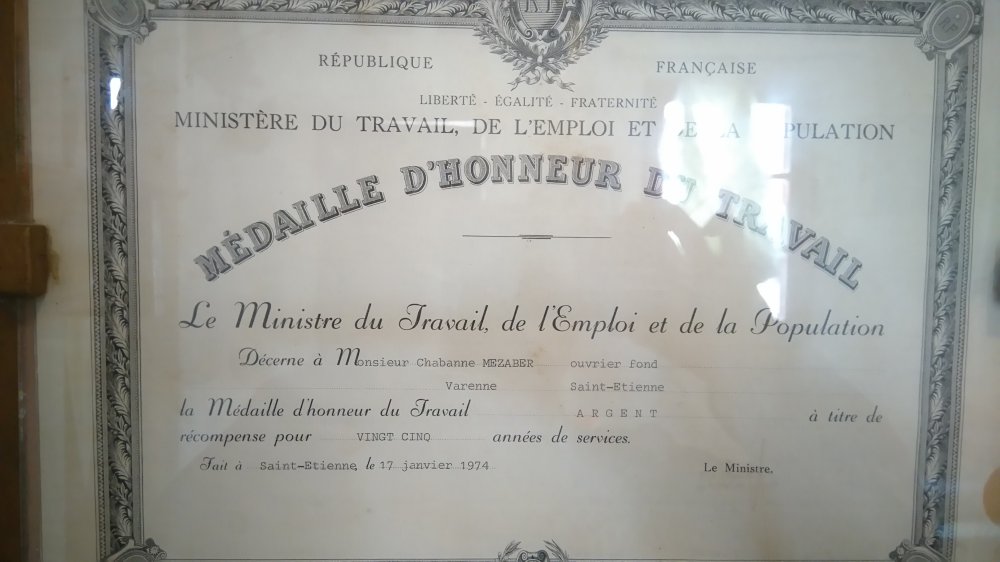 Medaille d honneur mezaber chabane